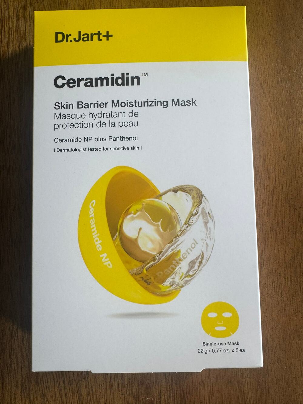 NWT Dr.Jart+ Ceramidin Skin Barrier Moisturizing Mask 5 Pack (Retail $50)